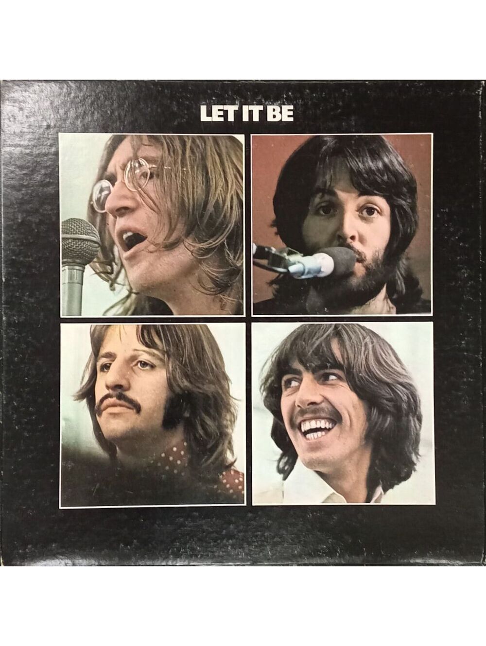 The Beatles "Let it Be" Vintage Vinyl Record LP 1970 Red Label